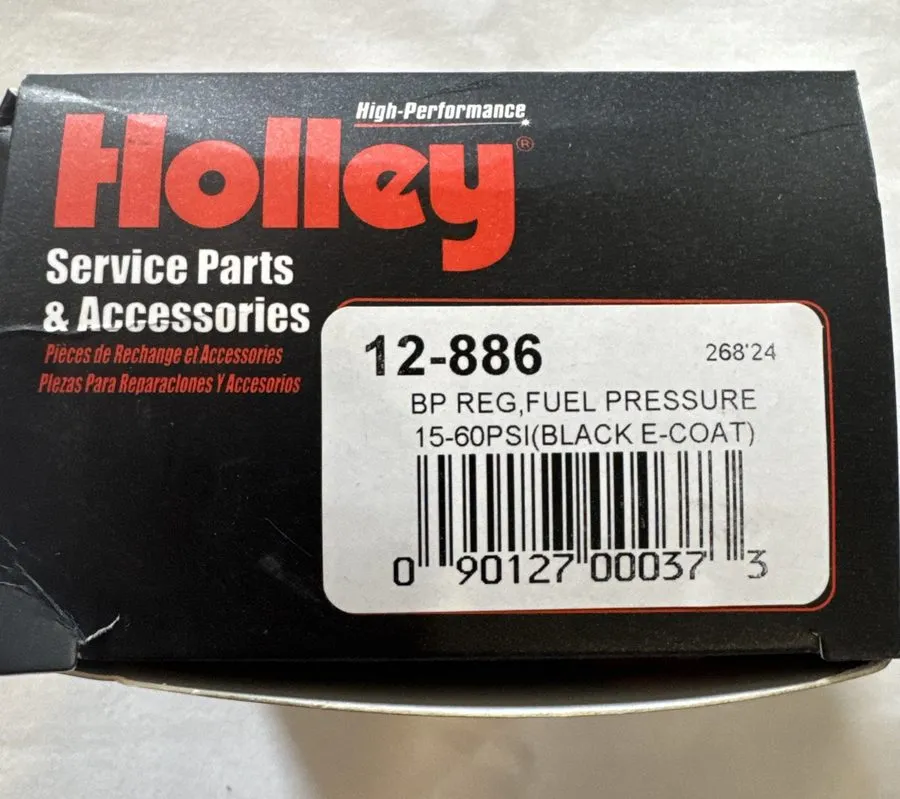 Трубопроводная арматура Holley 12-886 Adjustable EFI Fuel Pressure Regulator 15-