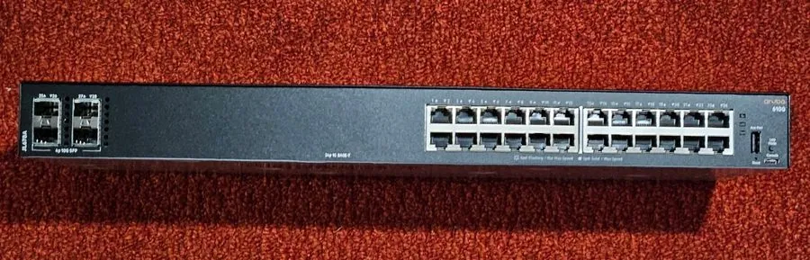 Коммутатор HPE Aruba JL678A CX 6100 24G 4SFP+ 24-Port Gigabit Managed Switch — фото лота 1