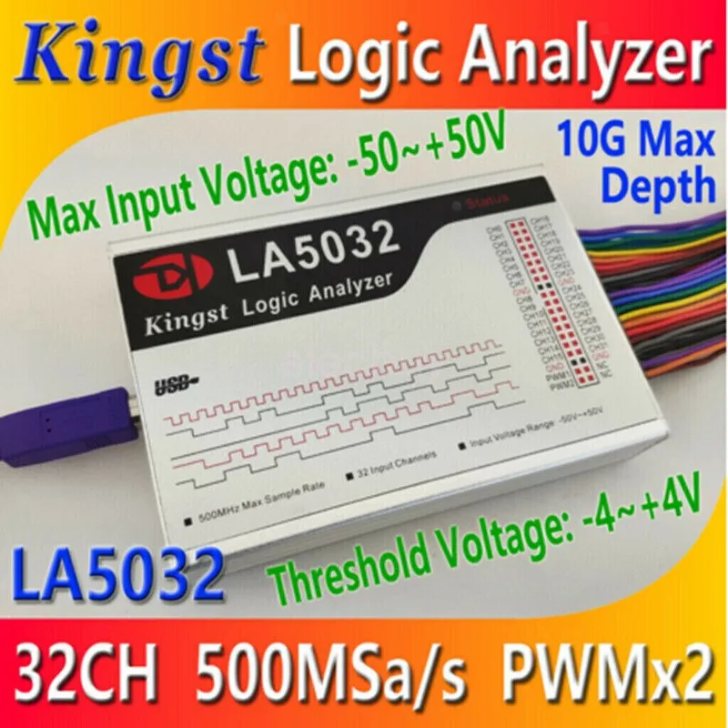 Логический анализатор USB Logic Analyzer LA5032 500MHz Max Sample Rate 32 Channe — фото лота 1