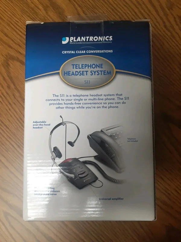 IP-телефон PLANTRONICS TELEPHONE HEADSET SYSTEM S11 65148-11 — фото лота 2