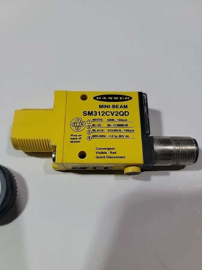 Фотоэлектрический датчик Banner SM312CV2QD Mini-Beam Photoelectric Sensor 10-30V — фото лота 1