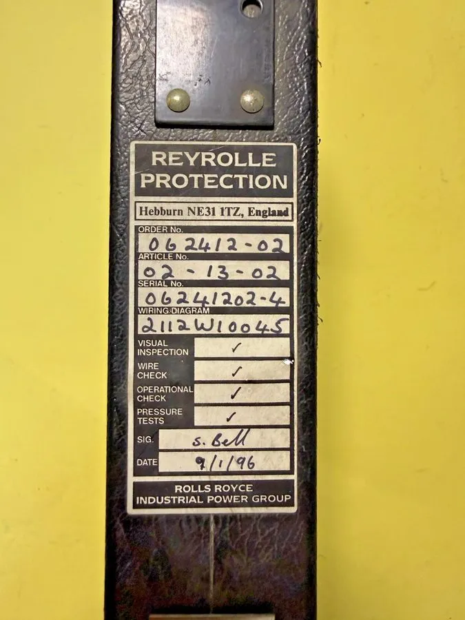 Реле защиты Reyrolle Auxiliary Relay S02-13-02 Reyrolle Protection AR112 — фото лота 1