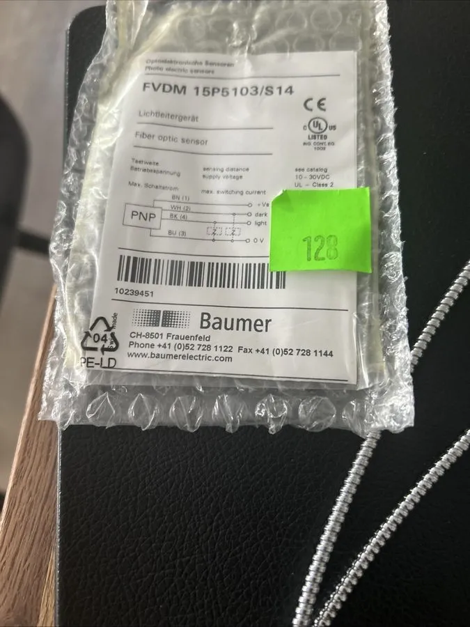 Датчик Baumer Fiber Optic Sensor FVDM 15P5103/S14 — фото лота 2