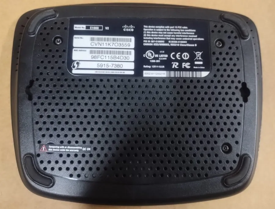 Маршрутизатор Cisco Linksys E1000 Wireless-N Router 300Mbps 4-Port WiFi Home Net