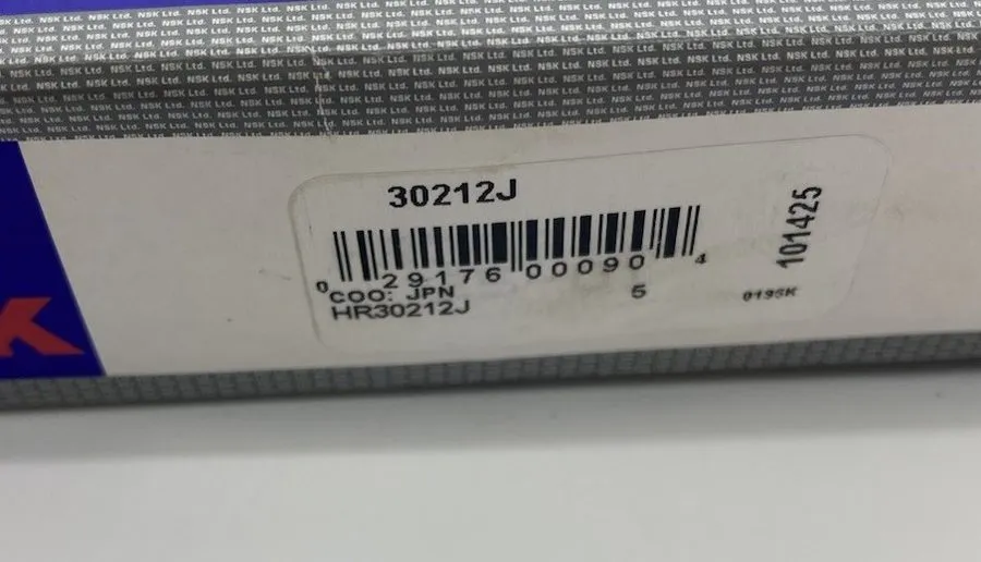 Подшипник NSK 30212J TAPERED ROLLER BEARING 60x110x22/23.75 mm — фото лота 1
