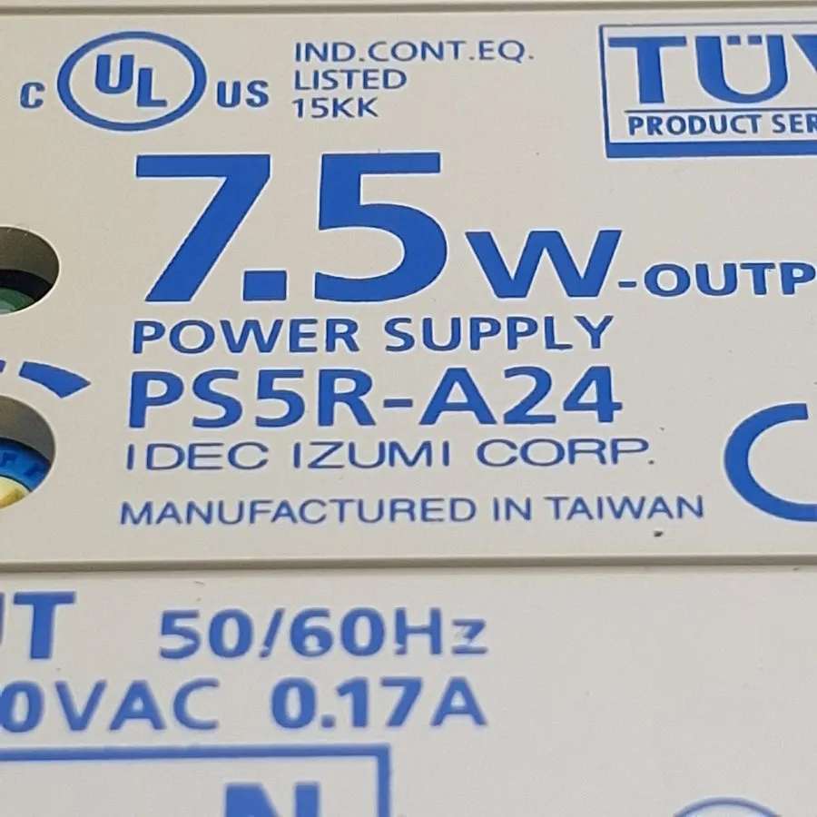 Блок питания PS5R-A24 *IDEC DIN Rail Switching Power Supply 100-240VAC In, 24VDC