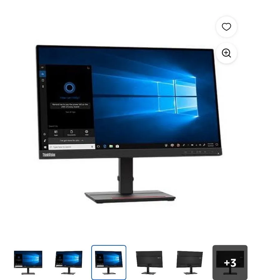 Монитор Lenovo ThinkVision S22e-20 21.5" FHD LED Monitor HDMI VGA 1080p