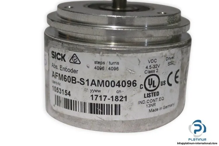 Энкодер SICK AFM60B-S1AM004096 ABSOLUTE ENCODER_1053154_4096 (12 bit)_6 mm_CW/CC — фото лота 1