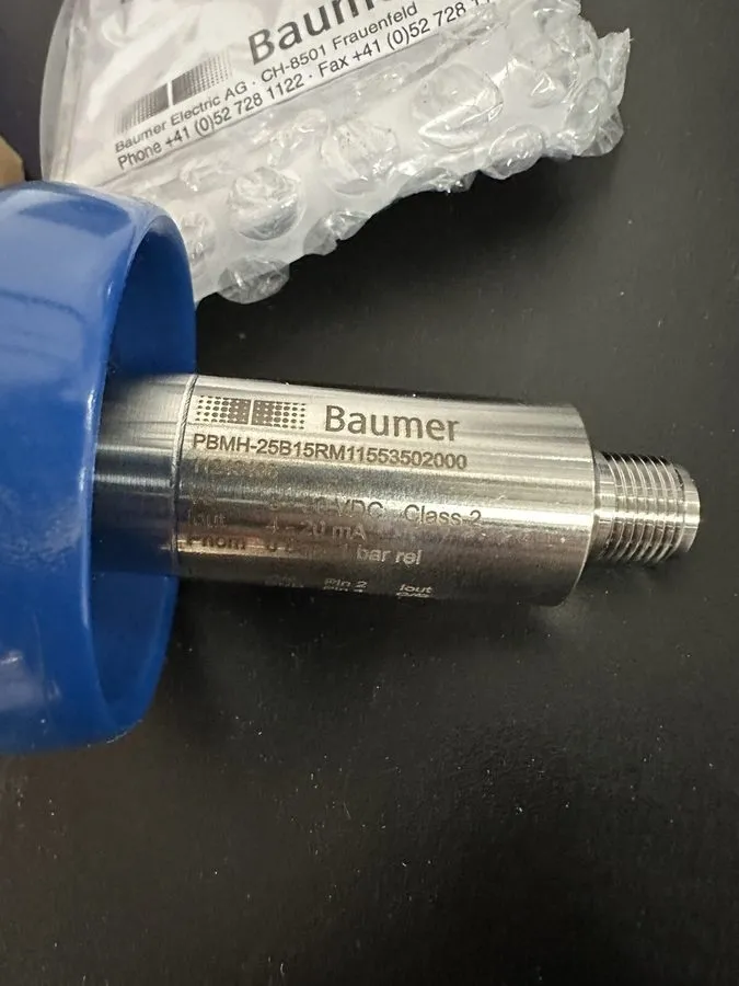 Датчик давления Baumer PBMH-25 Fully welded pressure transmitter — фото лота 2