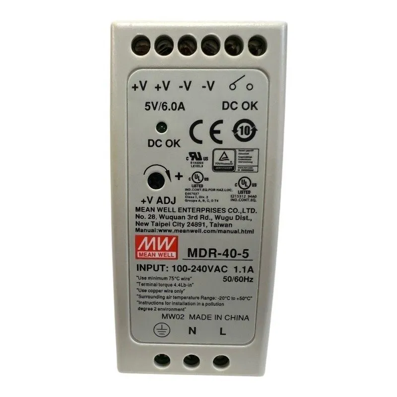 Блок питания MDR-40-5 Single Output Industrial Power Supply 40W 5V DIN Rail