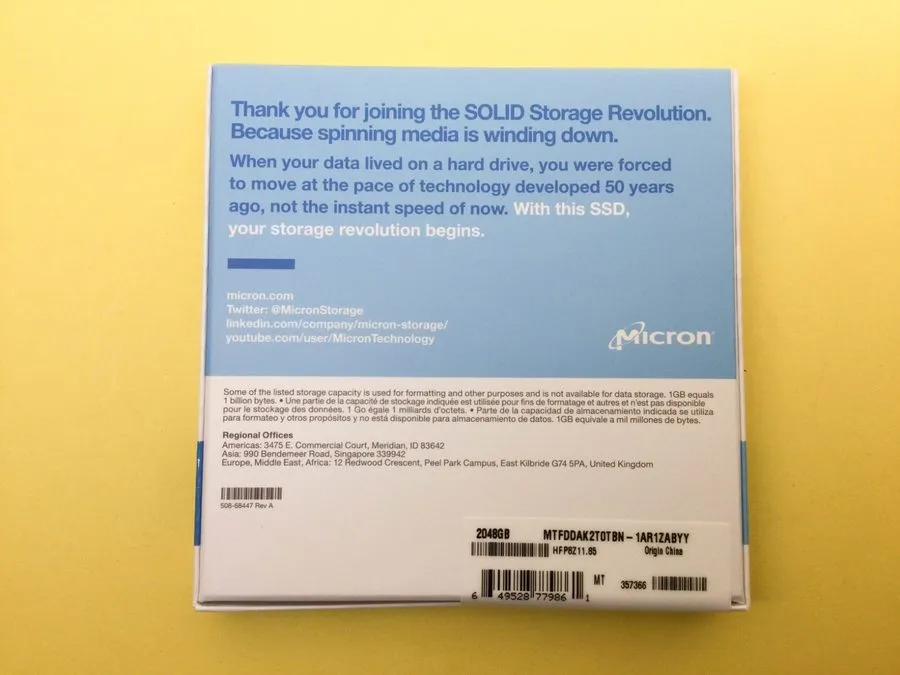 MICRON 1100 2 TB 2.5" SATA 6Gb/s 3D NAND SSD MTFDDAK2T0TBN