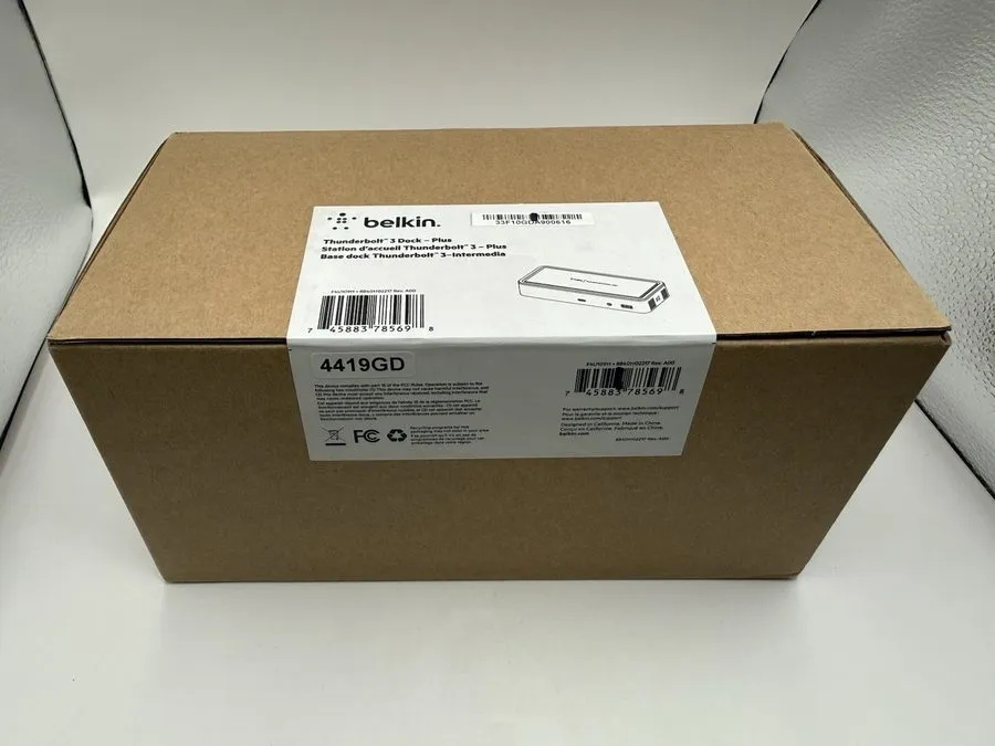 Док-станция Belkin Thunderbolt 3 Dock Plus F4U109 Docking Station, USB 3.0, AC-P