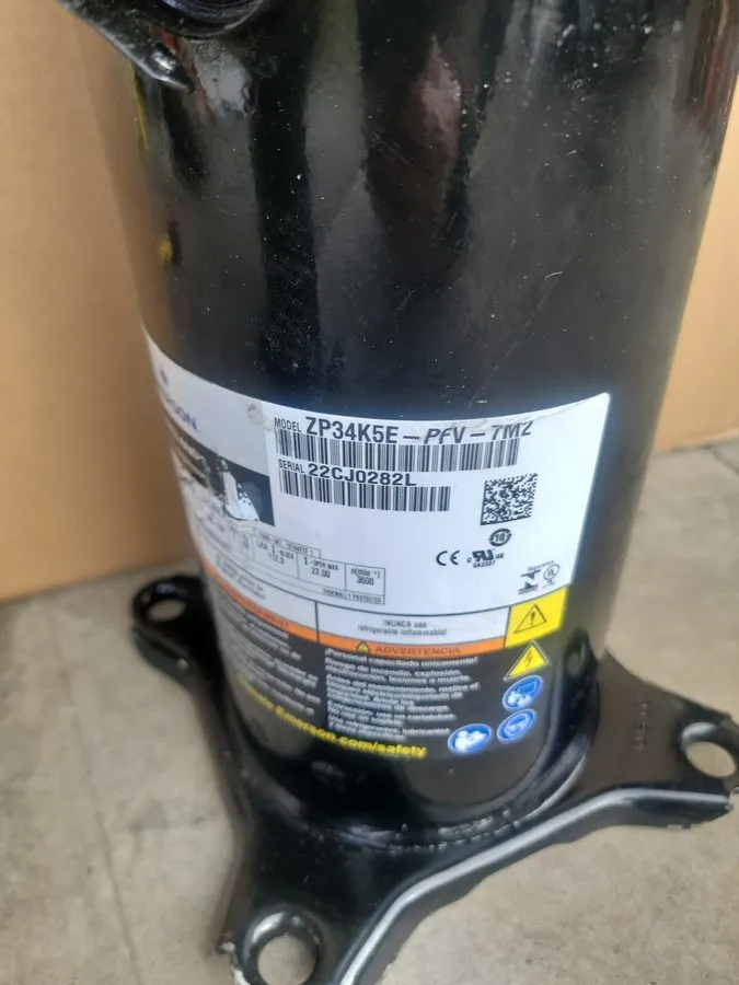 Компрессор Copeland ZP34K5EPFV7M2 Scroll Compressor 1 PHASE 208-230 V