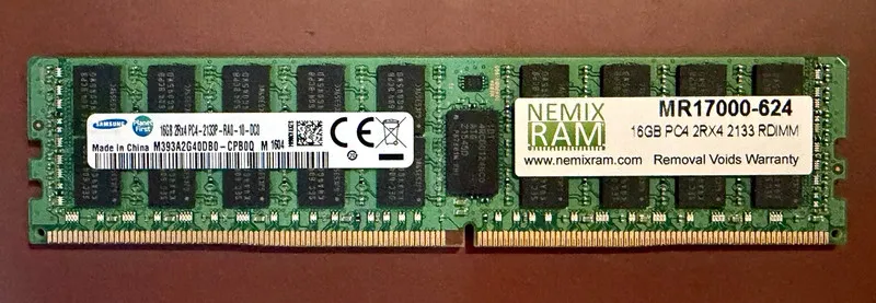 Модуль памяти Samsung DDR4 2133MHzCL15 16GB RegECC 2Rx4 (PC4 2133) M393A2G40DB0-