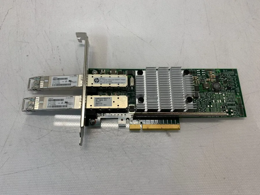 Трансивер HPE 530SFP+ Dual 10Gb Ethernet PCIe Full Profile w/ SFP 656244-001 652 — фото лота 1