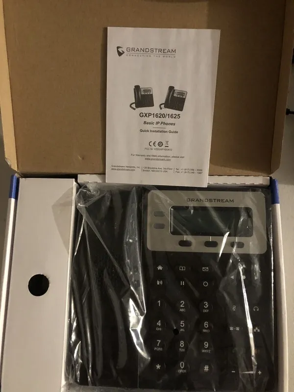 IP-телефон Grandstream GXP1620/1625 Small Business HD IP Phone Black — фото лота 2