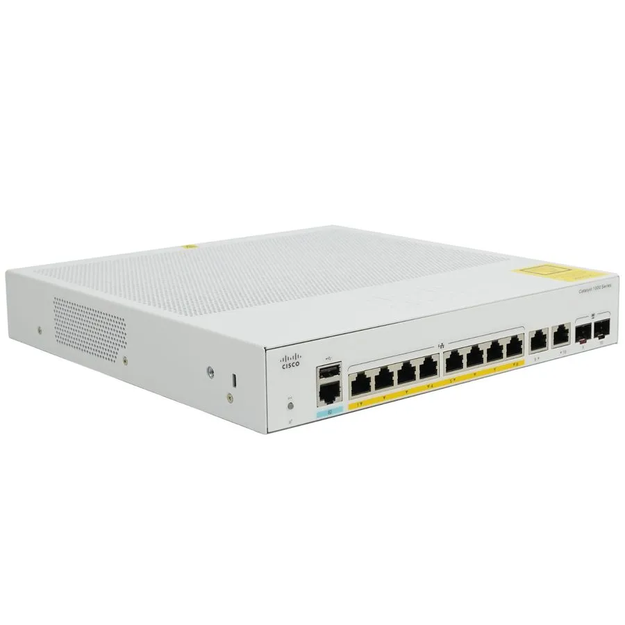 Коммутатор Cisco C1000-8FP-2G-L Catalyst 1000 8-Port Gigabit PoE+ Managed Switch — фото лота 2
