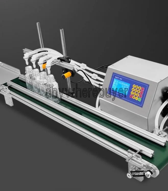Фасовочная машина Automatic 4 Head Assembly Line Conveyor Belt Filling Machine C — фото лота 1