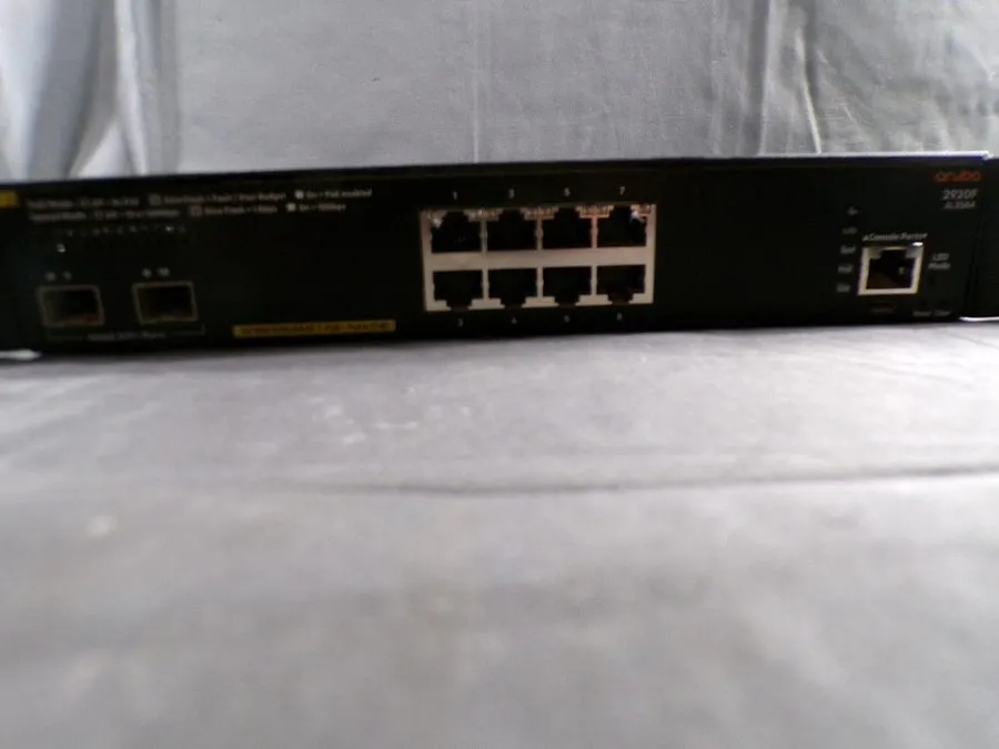 Коммутатор HP ARUBA 2930F JL258A 8 PORTS POE+ MANAGED SWITCH 2 PORTS 10GBE SFP
