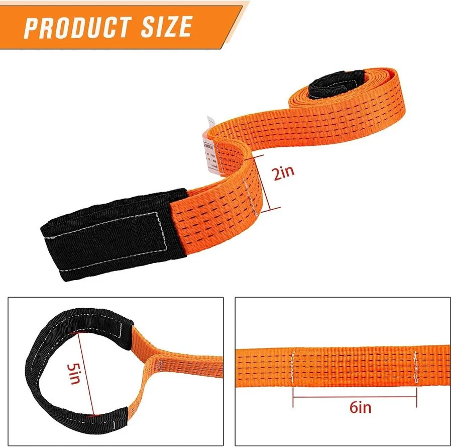 Строп 2" x10FT Heavy Duty Nylon Lifting Sling Strap, 15000lb Capacity Super Stur