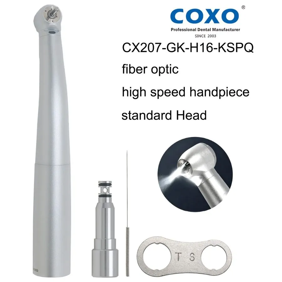 Стоматологический наконечник Dental High Speed Handpiece Turbine COXO CX207-G-SP — фото лота 4