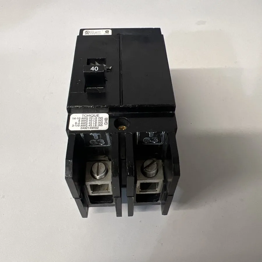 Автоматический выключатель Eaton GHB2040 2-pole 40 amp 277- 480 V Bolt on GHB Ci