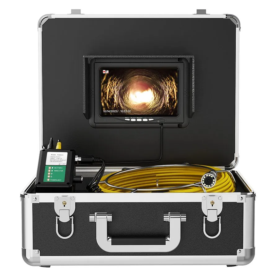 Камера для телеинспекции труб 9" Monitor 40M Pipe Inspection Camera IP68 HD 1000