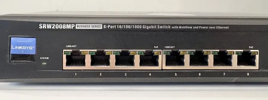 Коммутатор Linksys SRW2008MP 8-Port 10/100/1000 Ethernet Switch