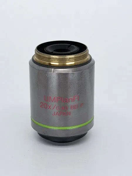 Объектив микроскопа OLYMPUS MICROSCOPE OBJECTIVE UMPLFL20X BDP — фото лота 1