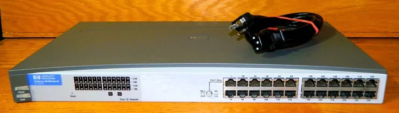 Коммутатор HEWLETT PACKARD J3295A PROCURVE 10/100 24-PORT ETHERNET HUB SHIP