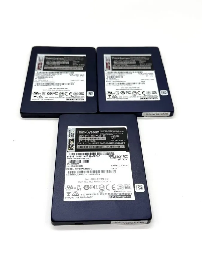 SSD-накопитель Micron 5200 ECO 480GB 2.5" SATA 6G RI Enterprise SSD MTFDDAK480TD