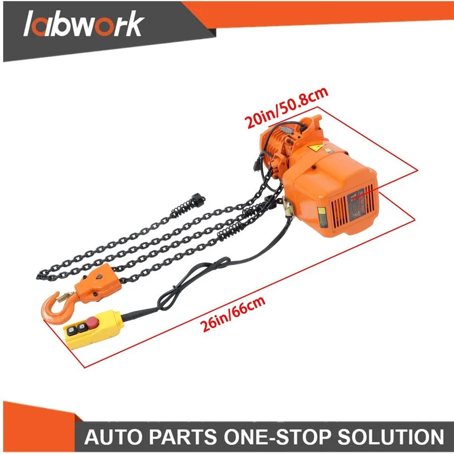 Таль Electric Chain Hoist G80 Chain 750W 1T/2200lbs 1.5m/5ft Wired Remote Contro