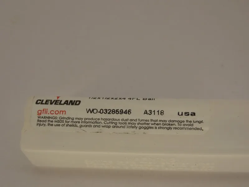 Режущий инструмент Cleveland C63562 Solid Carbide End Mill 1/2 x 1/2 x 4 OAL 4 F — фото лота 2