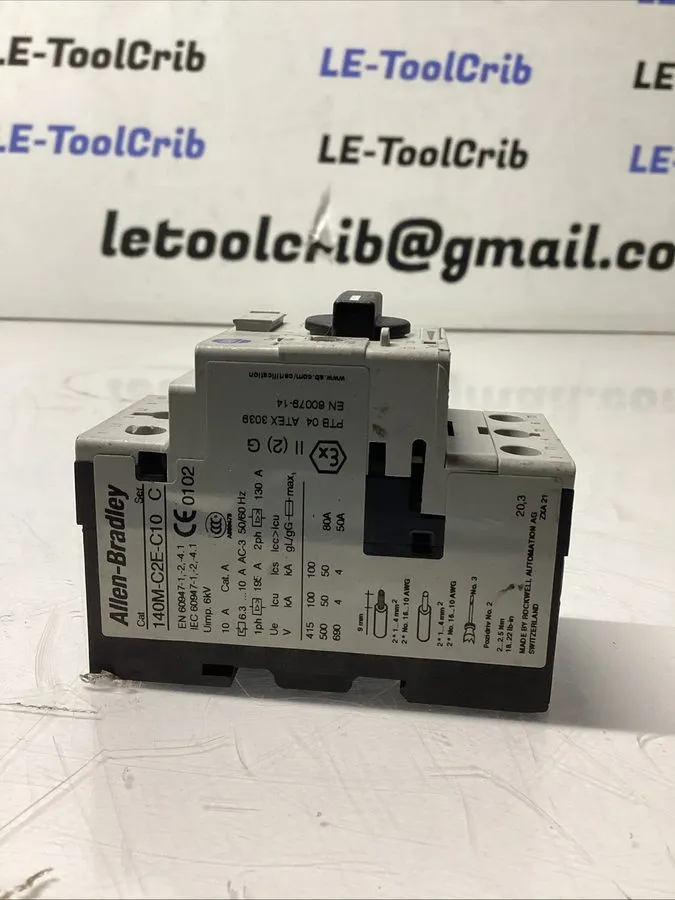 Автоматический выключатель Allen-Bradley 140M-C2E-C10 Motor Protection Circuit B — фото лота 1