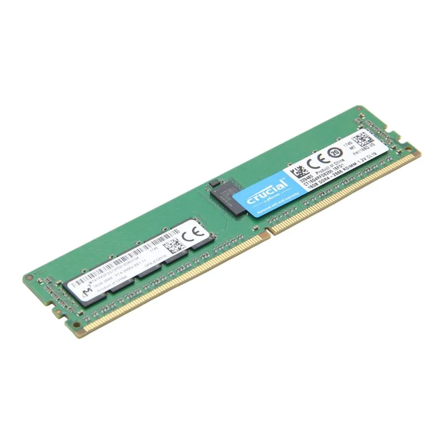 Модуль памяти Micron 16GB 2Rx8 PC4-2666V DDR4 ECC RDIMM MTA18ASF2G72PDZ-2G6D1SK  — фото лота 1