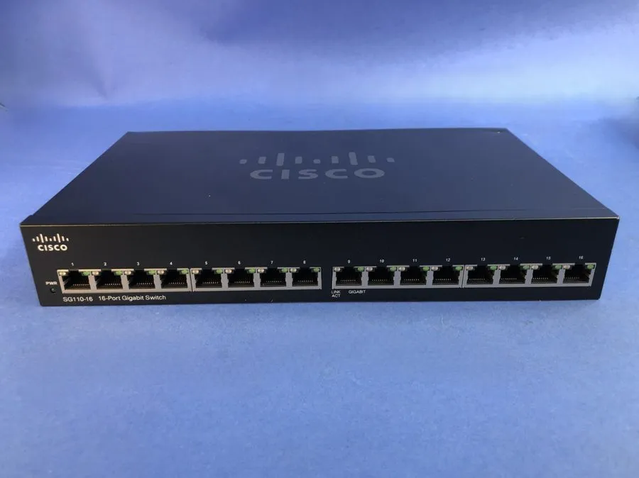 Коммутатор Cisco Small Business SG110-16 16-Port Gigabit Desktop Switch Excellen