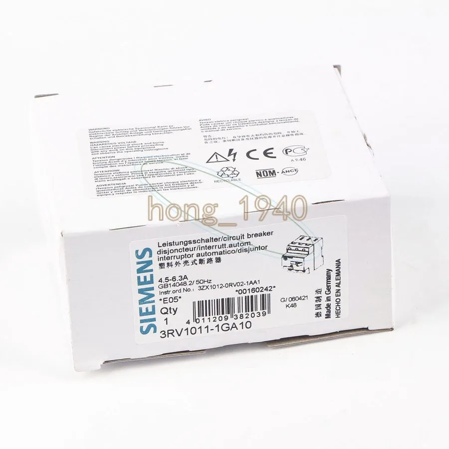 Автоматический выключатель 31398 SIEMENS MOTOR-PROTECTION CIRCUIT BREAKER, 6.3A 