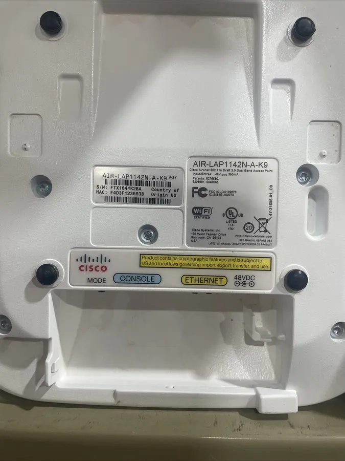 Точка доступа Wi-Fi x Cisco AIR-LAP1142N-A-K9 Aironet 802.11n Single Band Access