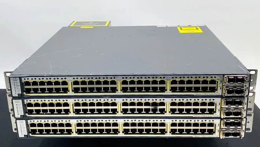 Коммутатор Cisco Catalyst WS-C3750E-48PD-SF 48-Port Gigabit PoE 2x 10GbE X2 Swit