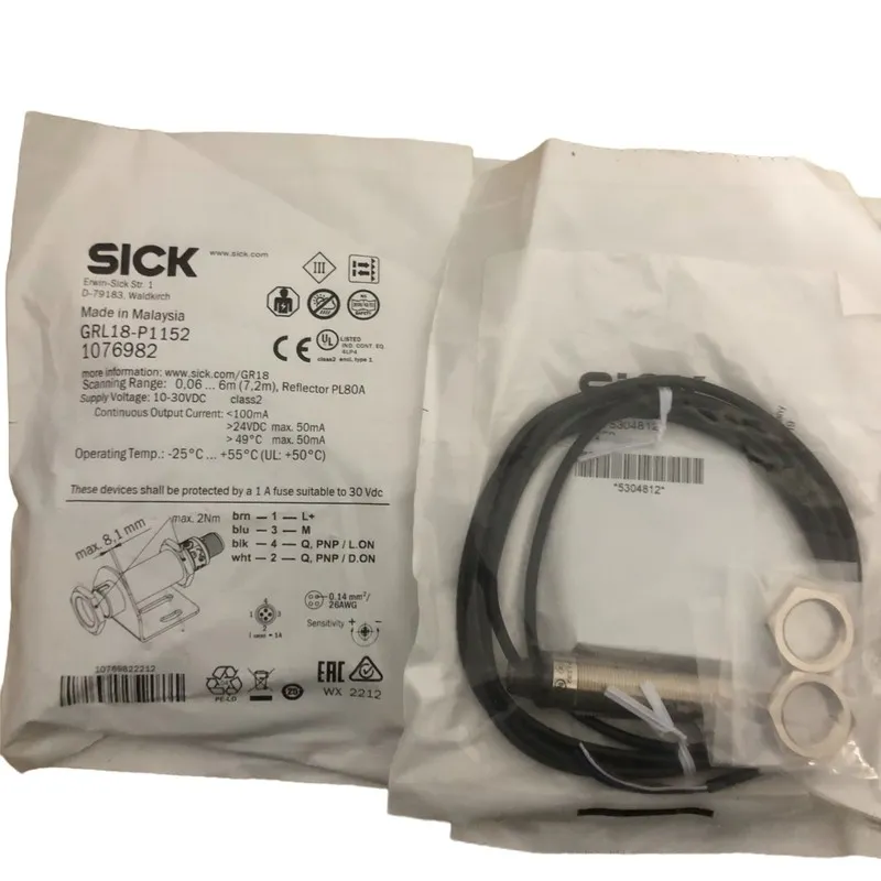 Фотоэлектрический датчик SICK GRL18-P1152 1076982 Photoelectric Sensor