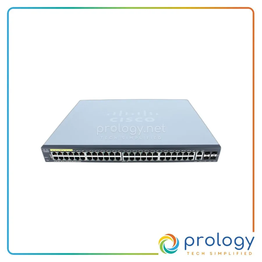 Коммутатор Cisco SF350-48P 48x 10/100 PoE+ 2x Gigabit/SFP Combo + 2x SFP Etherne