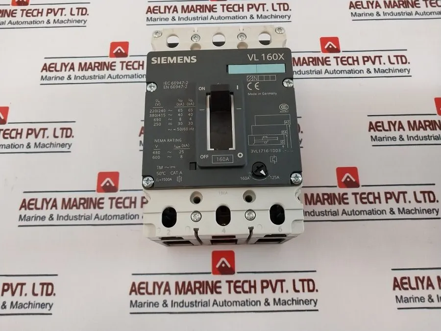 Автоматический выключатель SIEMENS 3VL1716-1DD36-0AA0 VL160X N CIRCUIT BREAKER 1
