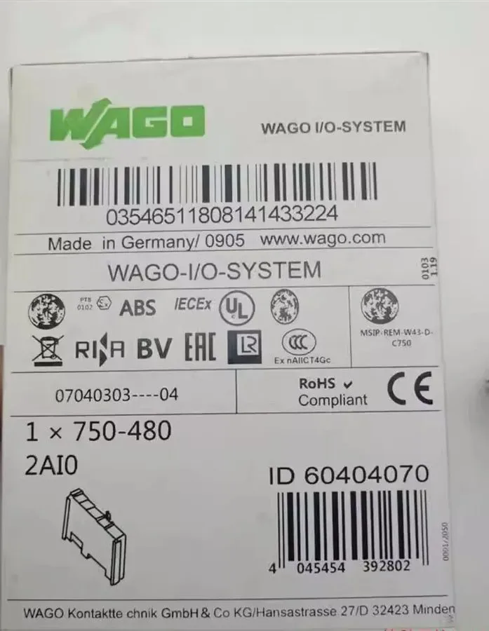ПЛК WAGO 750-480 Buscoupler DeviceNet Module PLC Adapter