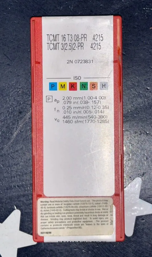 Режущий инструмент SANDVIK TCMT 3(2.5)2-PR 16T308-PR Carbide Turning Insert 32.5