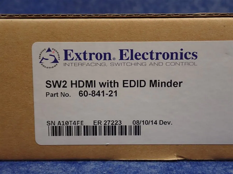 Видеокоммутатор Extron SW2 HDMI WITH EDID Minder, Two-Input HDMI Switcher 60-841