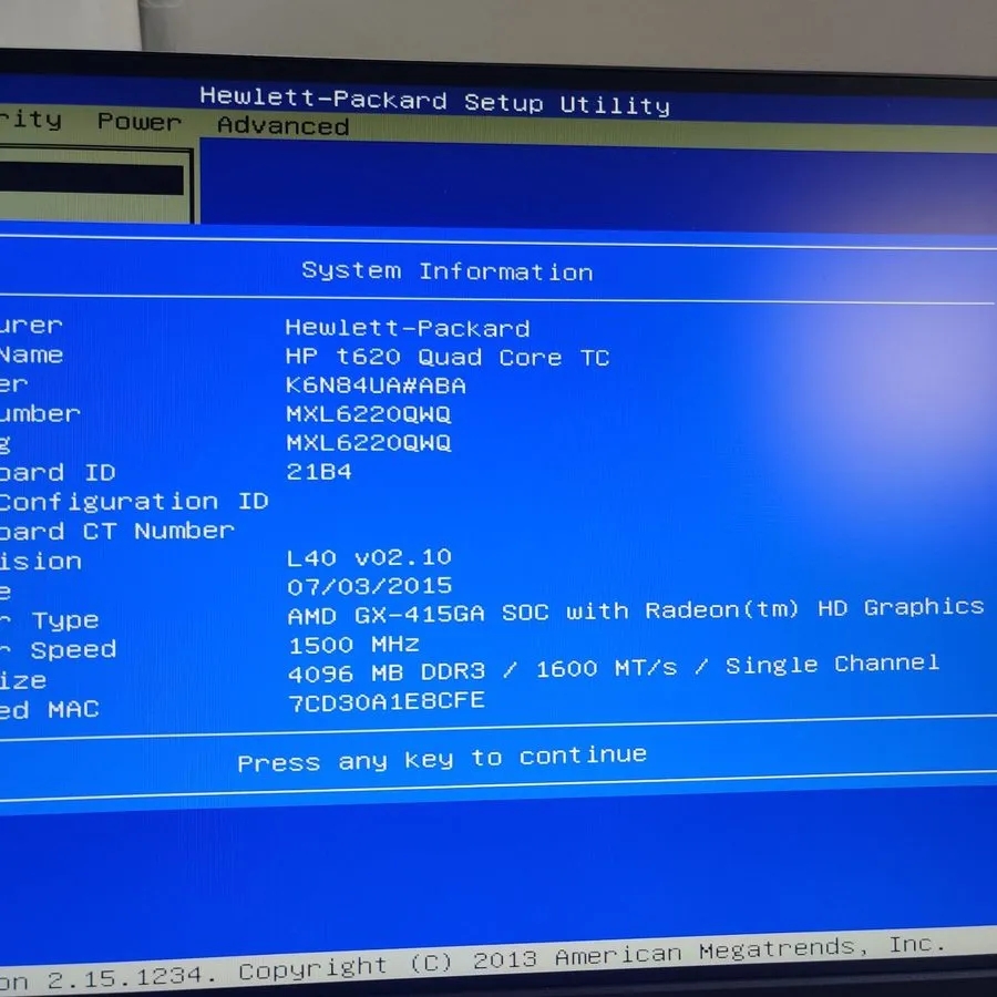SSD-накопитель Dell Wyse 5020 ThinClient DX0Q AMD GX-415GA 1.5GHz 4GB RAM no SSD