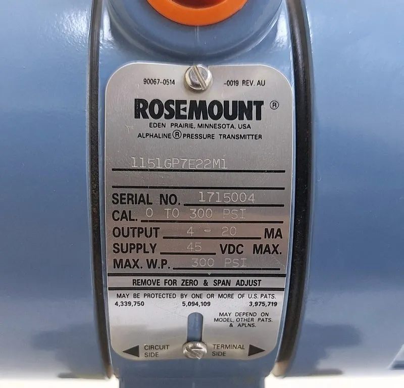 Датчик давления ROSEMOUNT 1151GP7E22M1 Gage Pressure Transmitter