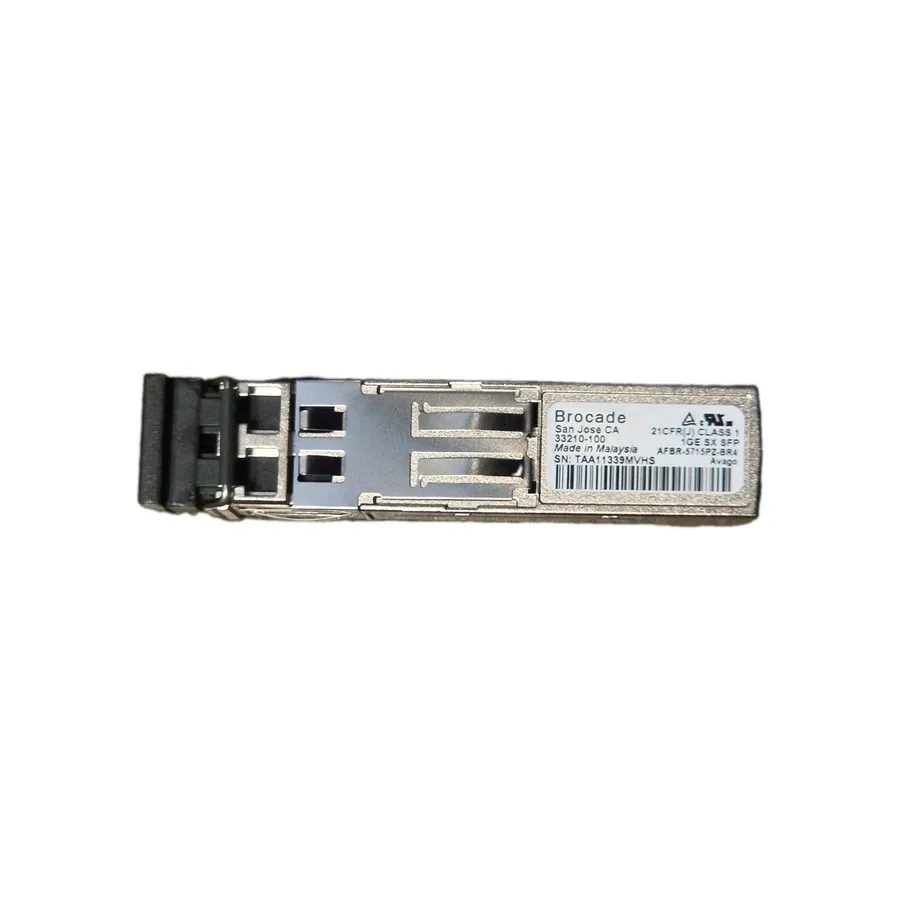 Трансивер Brocade Compatible E1MG-SX-OM 1000BASE-SX 550m MMF 850nm SFP Transceiv — фото лота 1