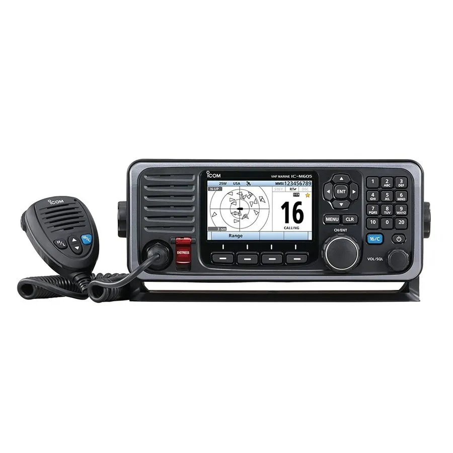 Дисплей Icom M60541 M605 Fixed Mount 25w Vhf W/color Display & Ais — фото лота 1