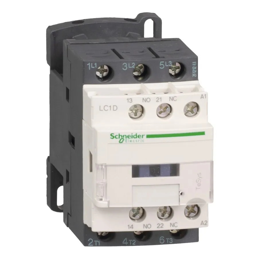 Контактор LC1D18G7 IEC Contactor, TeSys Deca, Nonreversing 18A 10HP at 480VAC